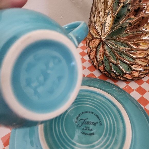 fiestaware set of 3 teacups - Picture 5 of 6